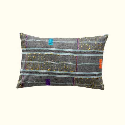 Kente Cloth Pillow - 11" x 17" - Ghana - 2141e