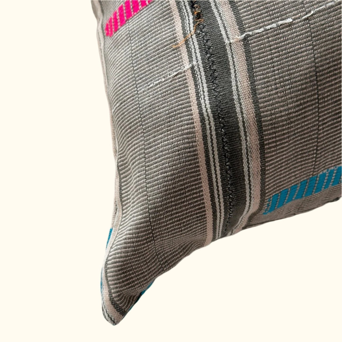 Kente Cloth Pillow - 24" x 24" - Ghana - 2142a