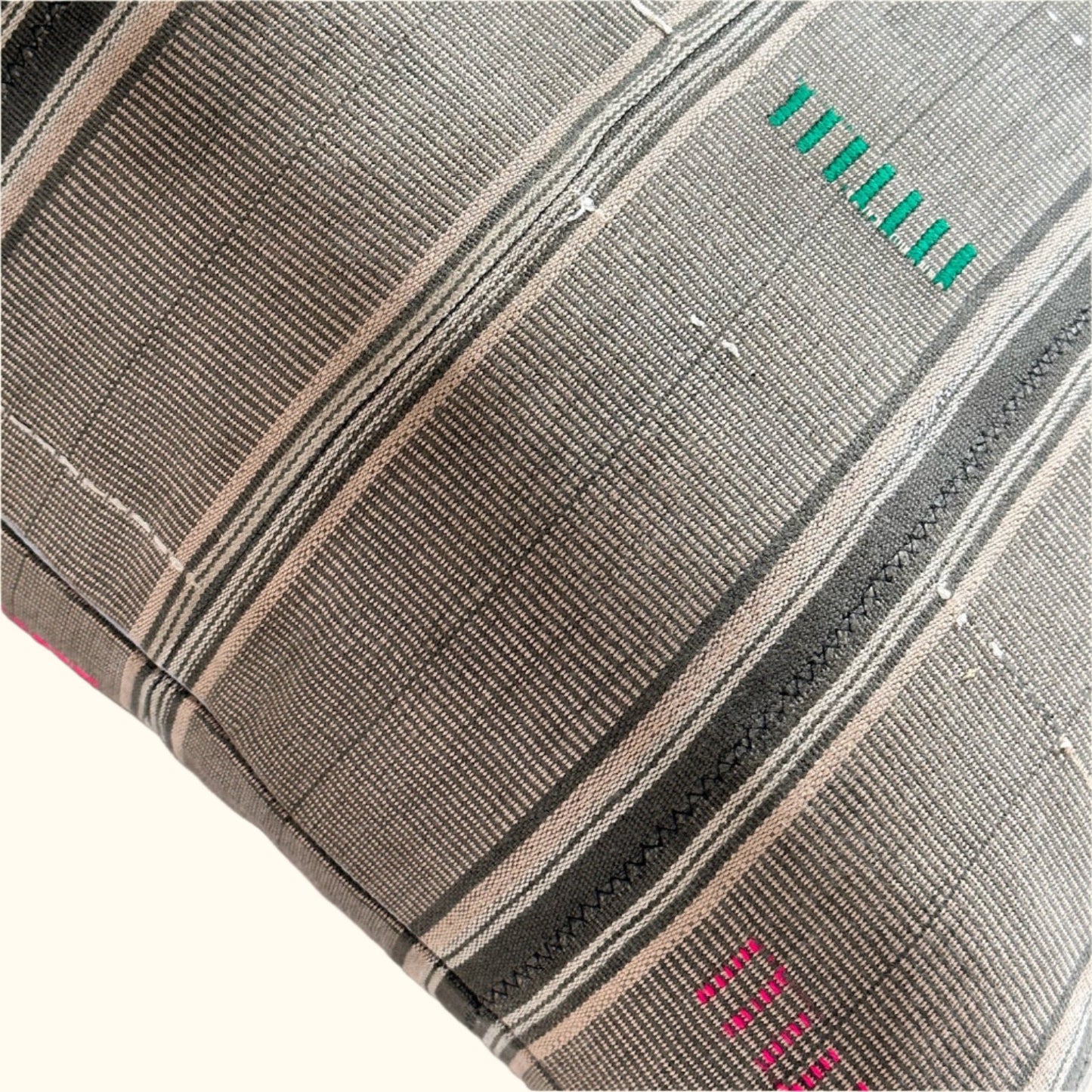 Kente Cloth Pillow - 24" x 24" - Ghana - 2142c