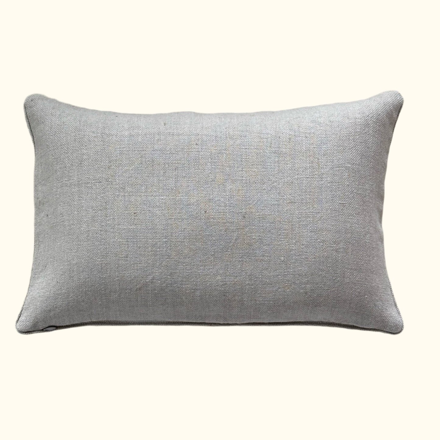 Vintage Satin Ribbon Frame Pillow - 13" x 20" - USA - 217a