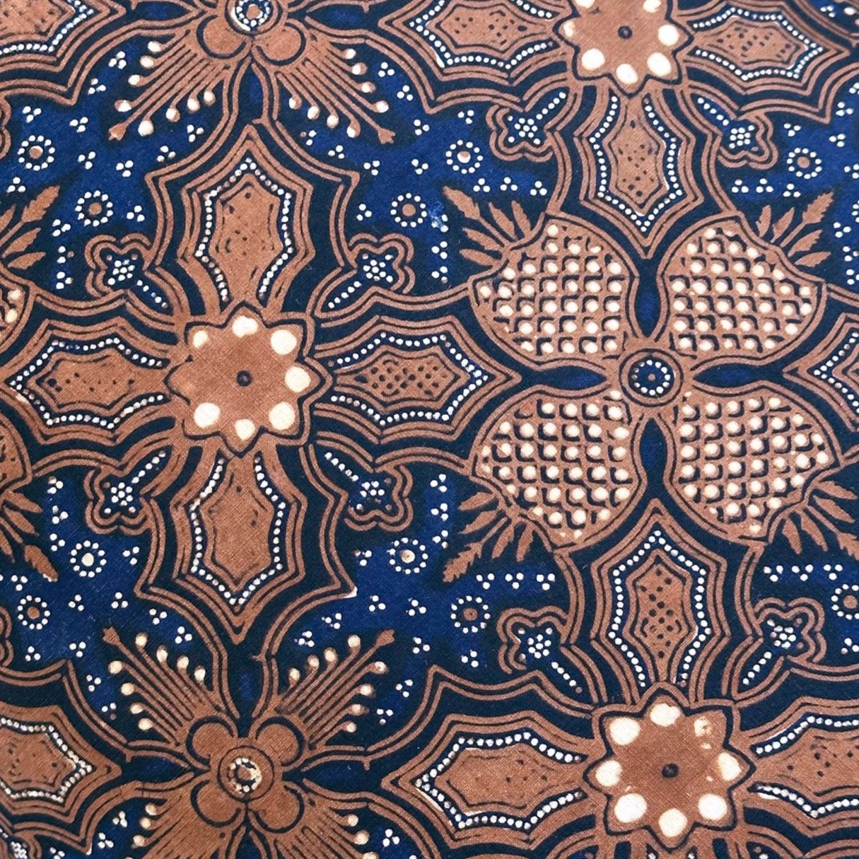 Vintage Batik Pillow - 15" x 22" - India - 221a