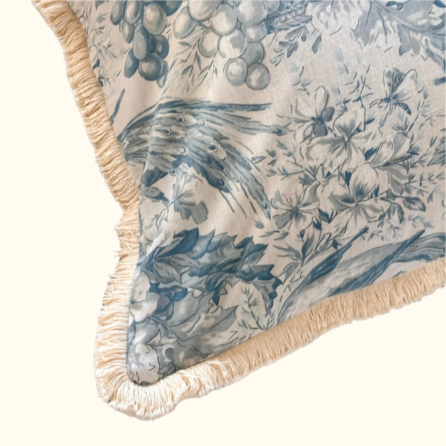 1950's Toile Pillow - 24x24 - France - 254a