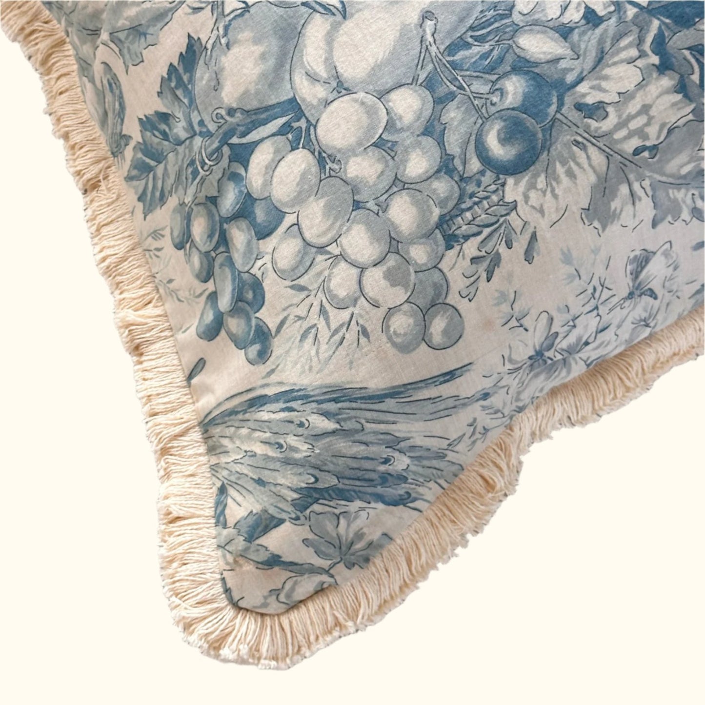 1950's Toile Pillow - 24x24 - France - 254b