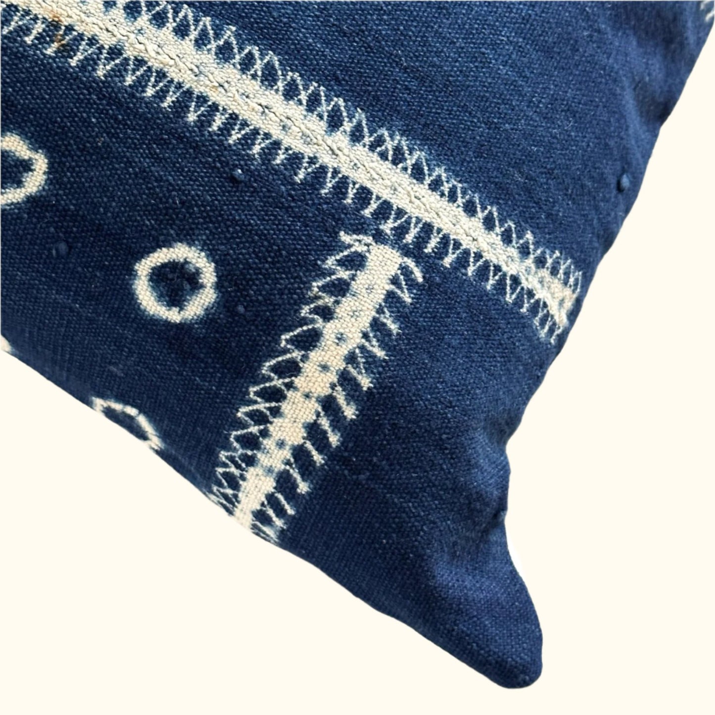 Vintage Tunic Pillow - 16x24 - West Africa - 256b