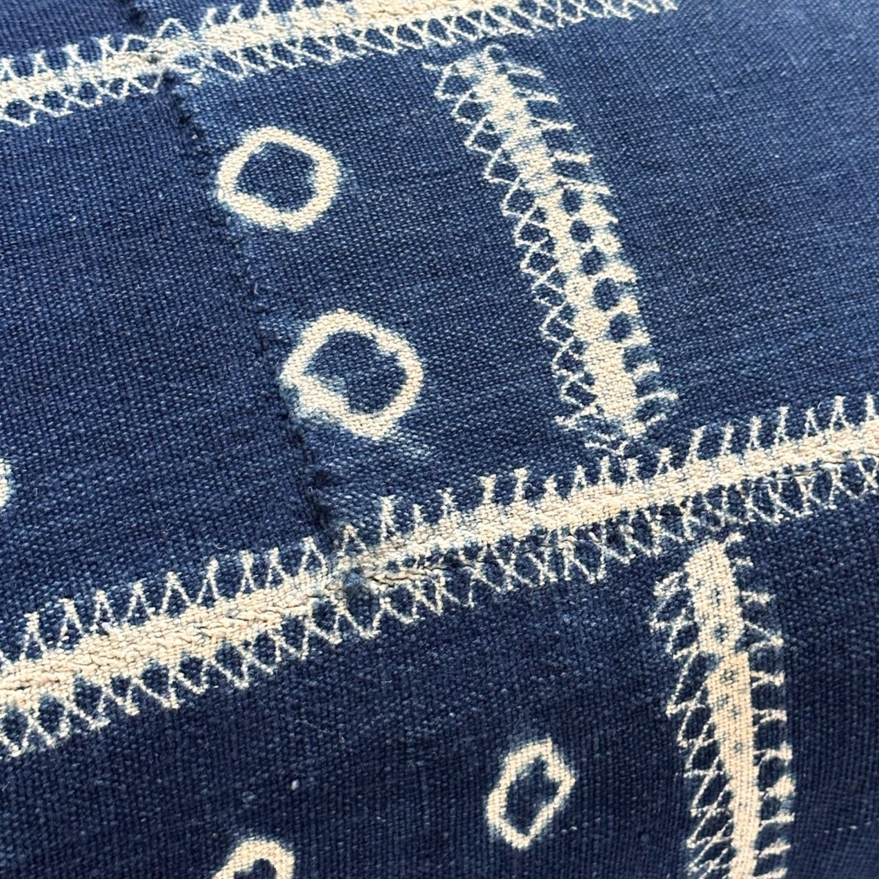 Vintage Tunic Pillow - 16x24 - West Africa - 256c