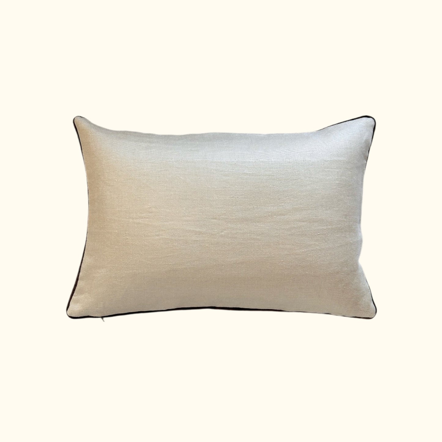 Antique Silk Brocade Pillow - 16x24 - Japan - 2572b