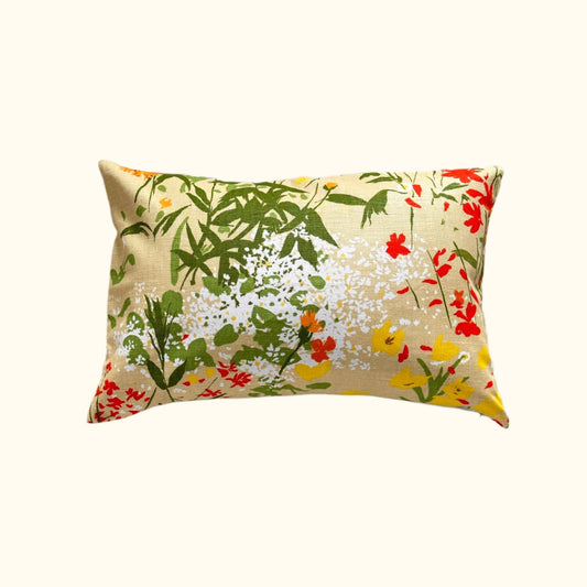 1970's Greef Print Pillow - 16x24 - England - 262b