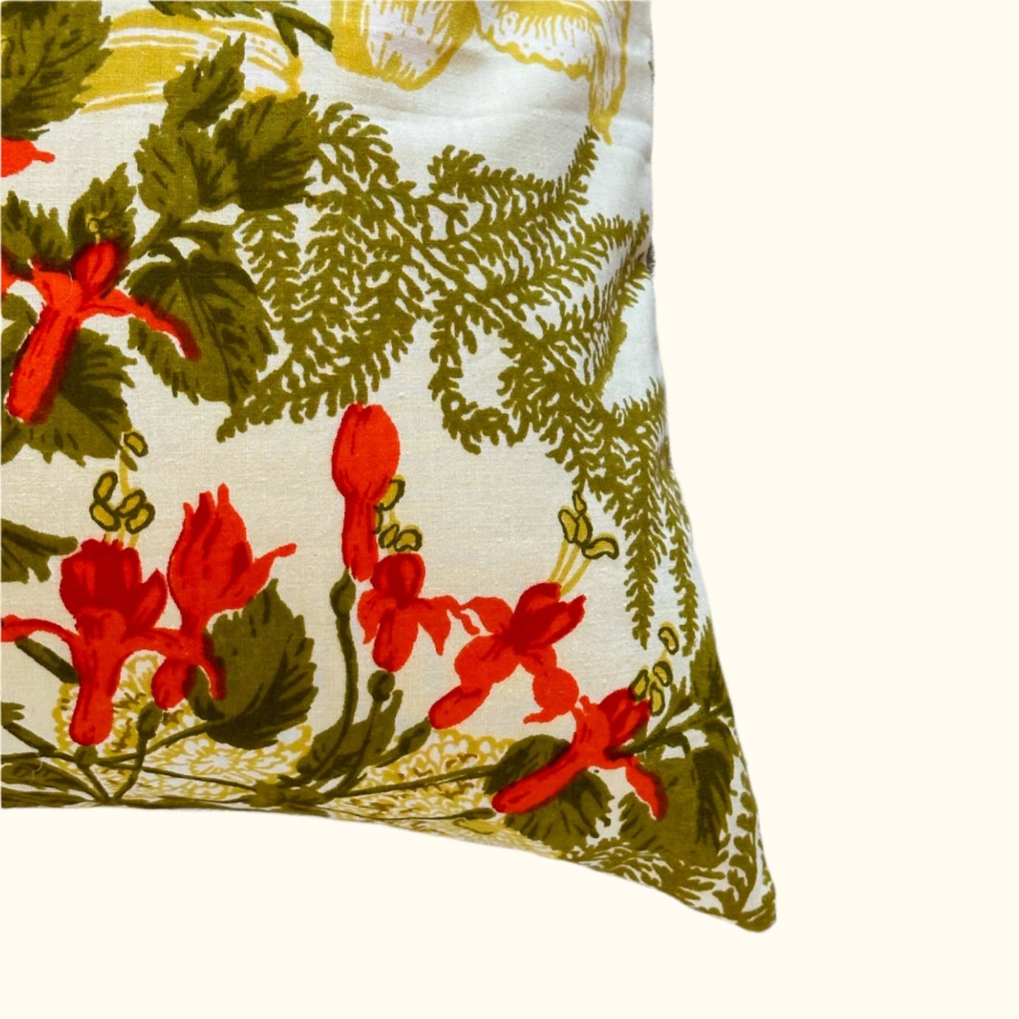 1970's Zepel Print Pillow - 16x24 - USA - 265b