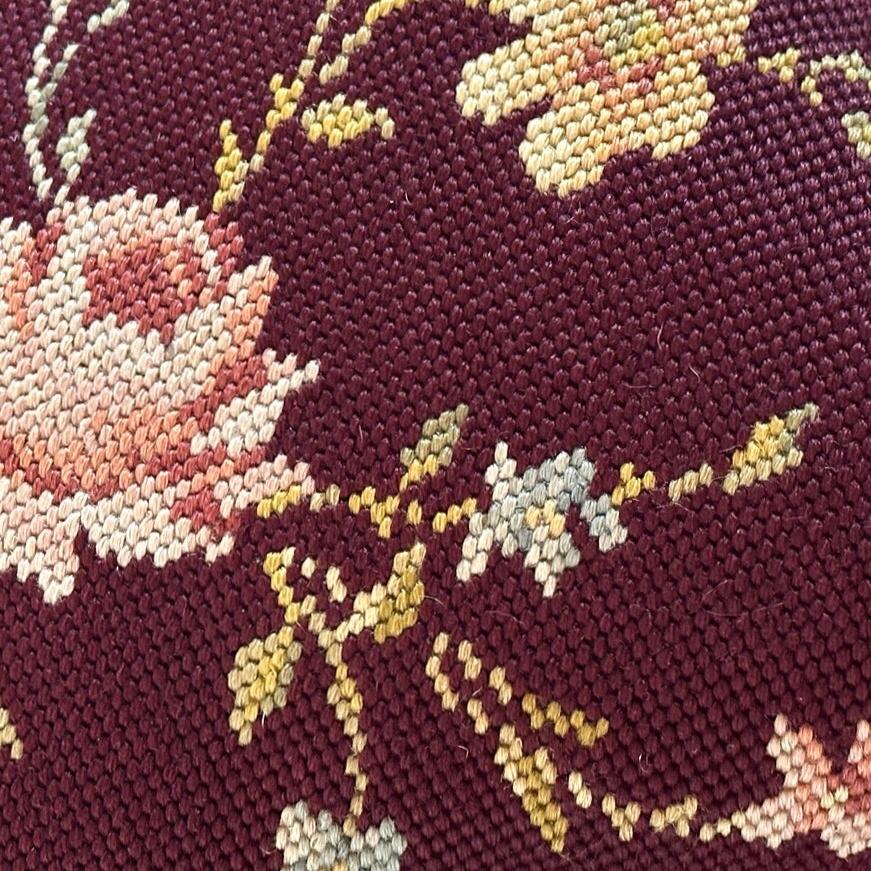 Vintage Needlepoint Pillow - 13x20 - USA - 269a