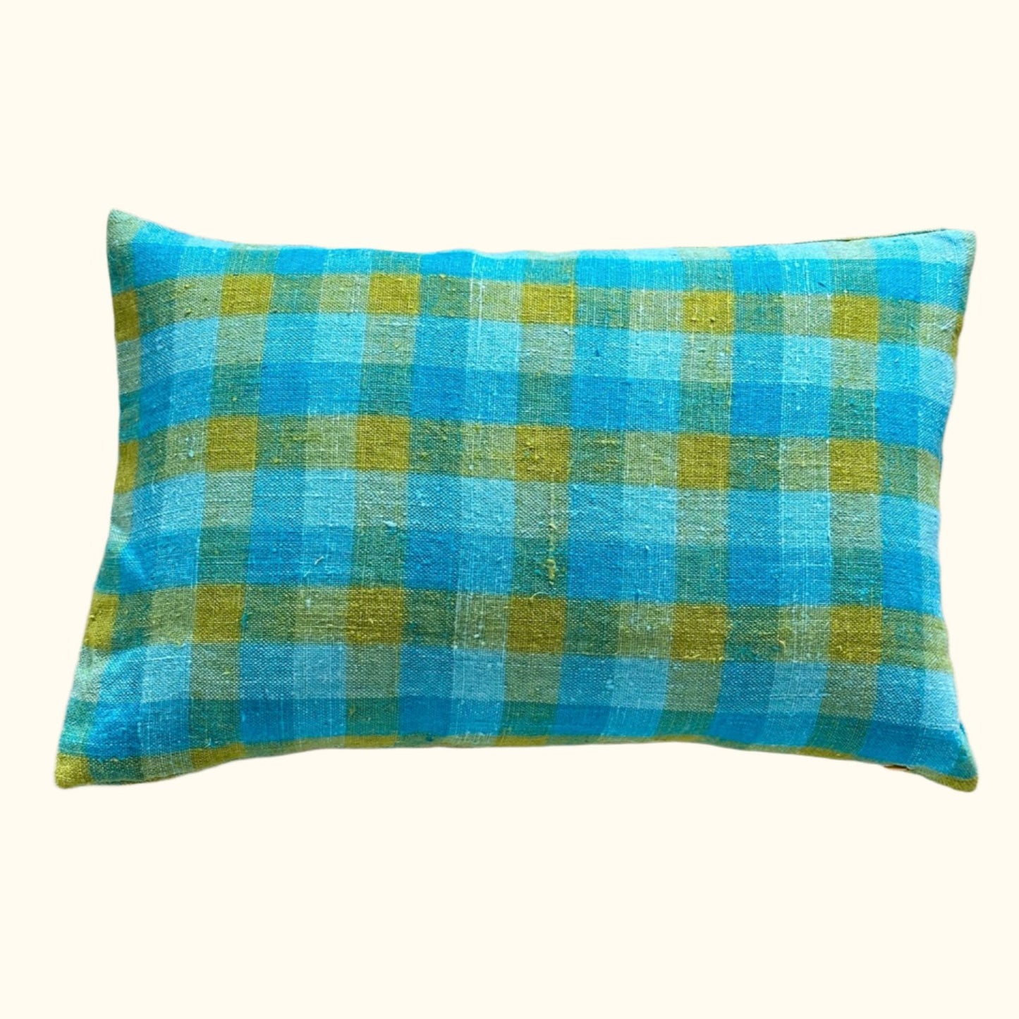 Vintage Linen Tablecloth Pillow - 16x24 - Belgium - 271a