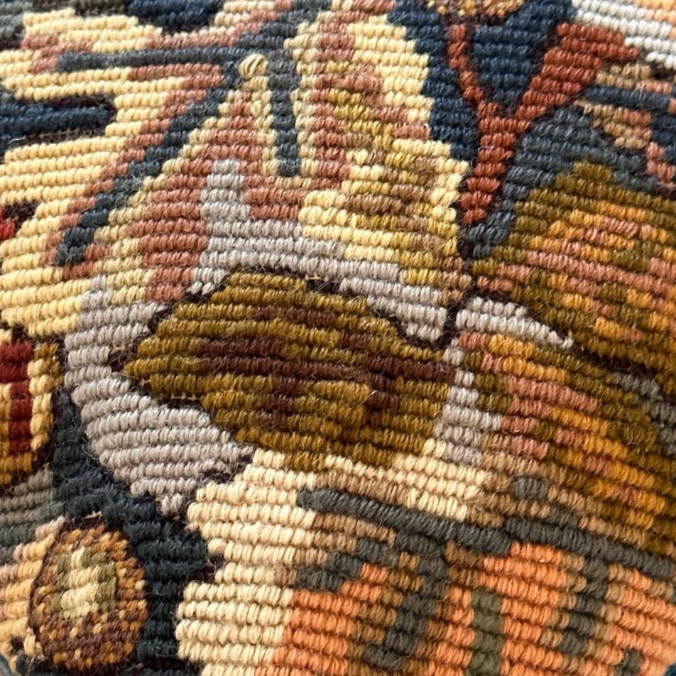 Vintage Needlepoint Pillow - 11x17 - USA - 277b