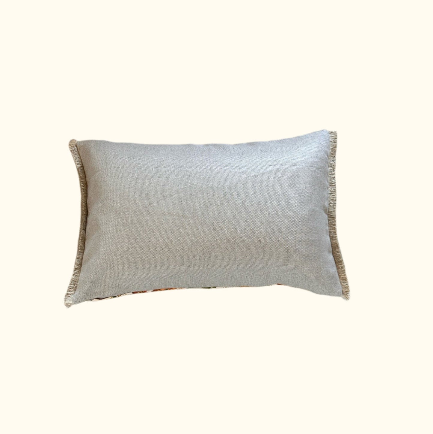 1970's Floral Print Pillow - 16x24 - USA - 2792b