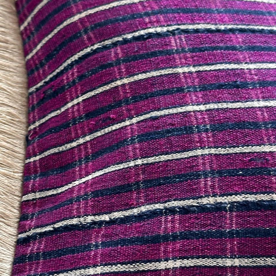 Vintage Yoruba Woven Pillow - 13x20 - West Africa - 303e