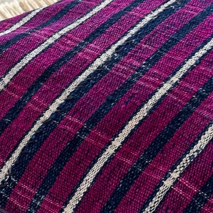 Vintage Yoruba Woven Pillow - 13x20 - West Africa - 303f