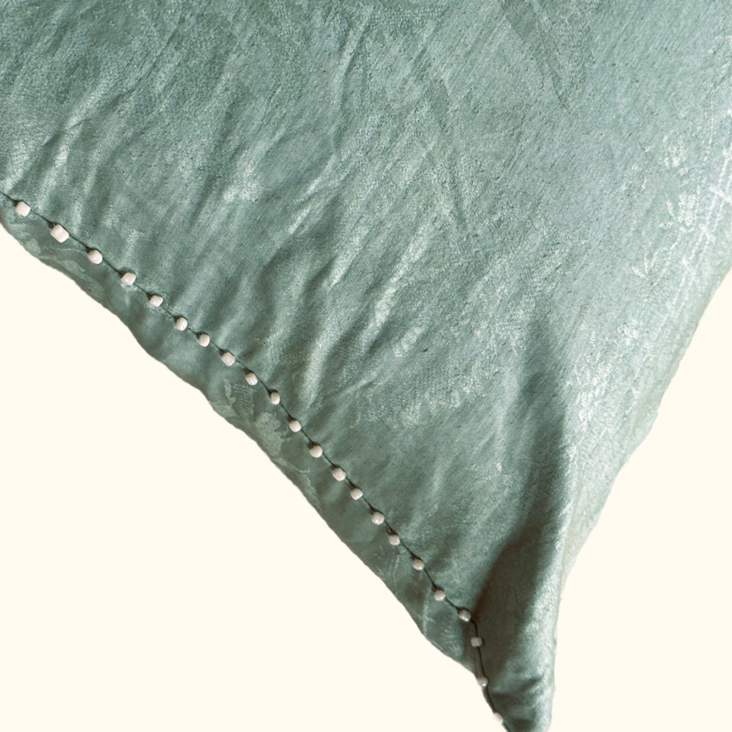 Vintage Damask Tablecloth overdyed Pillow - 16x24 - USA -344b