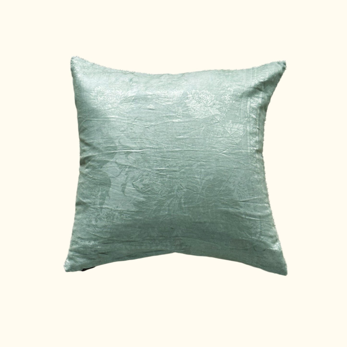 Vintage Damask Tablecloth overdyed Pillow - 20x20 - USA - 344c
