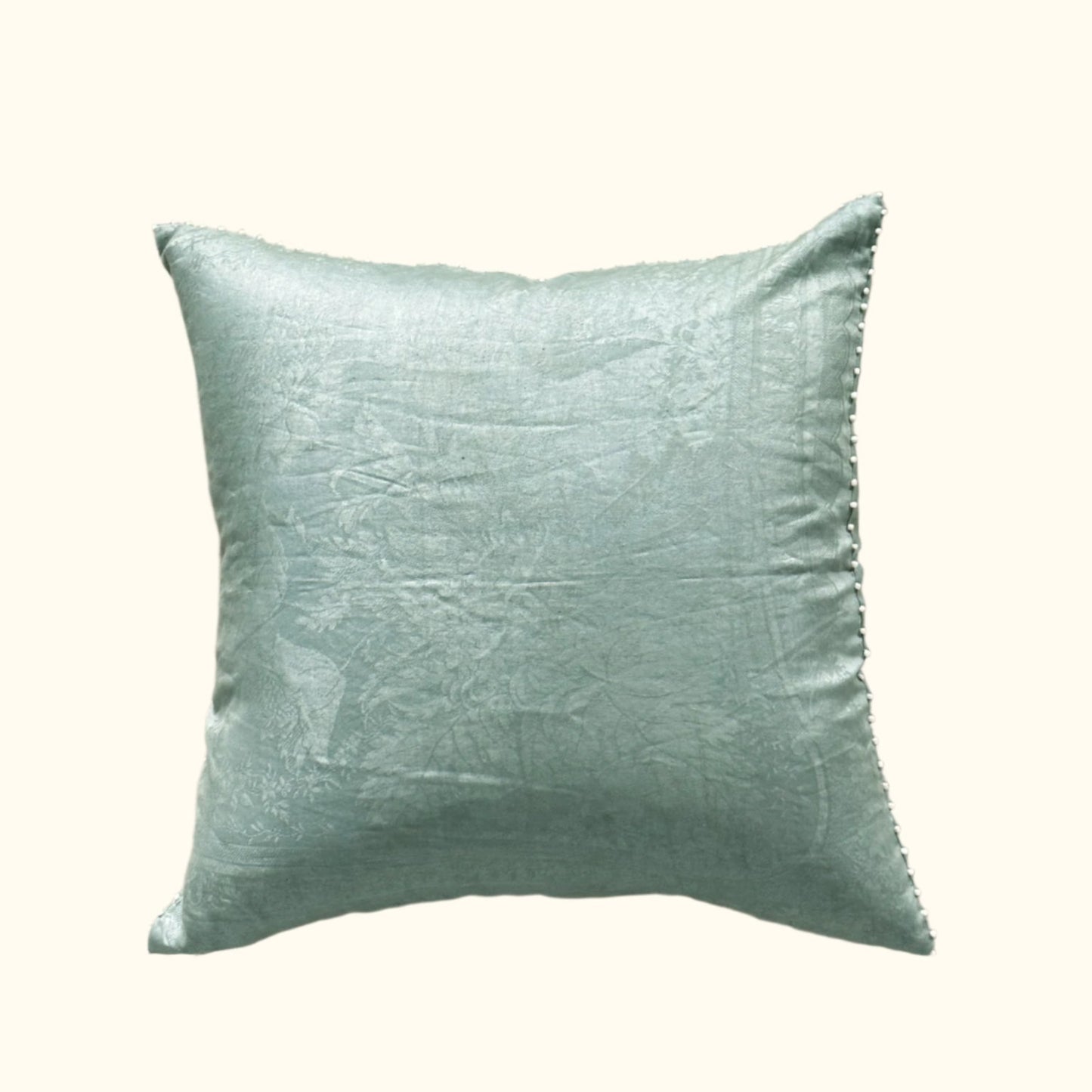Vintage Damask Tablecloth overdyed Pillow - 20x20 - USA - 344d