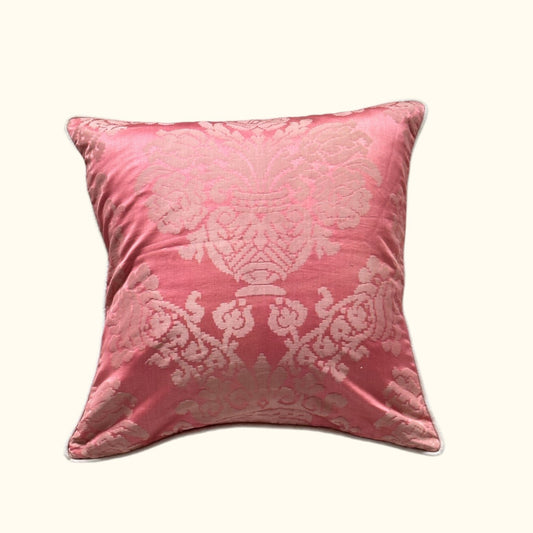 Antique Silk Damask Pillow - 20x20 - Europe - 350a