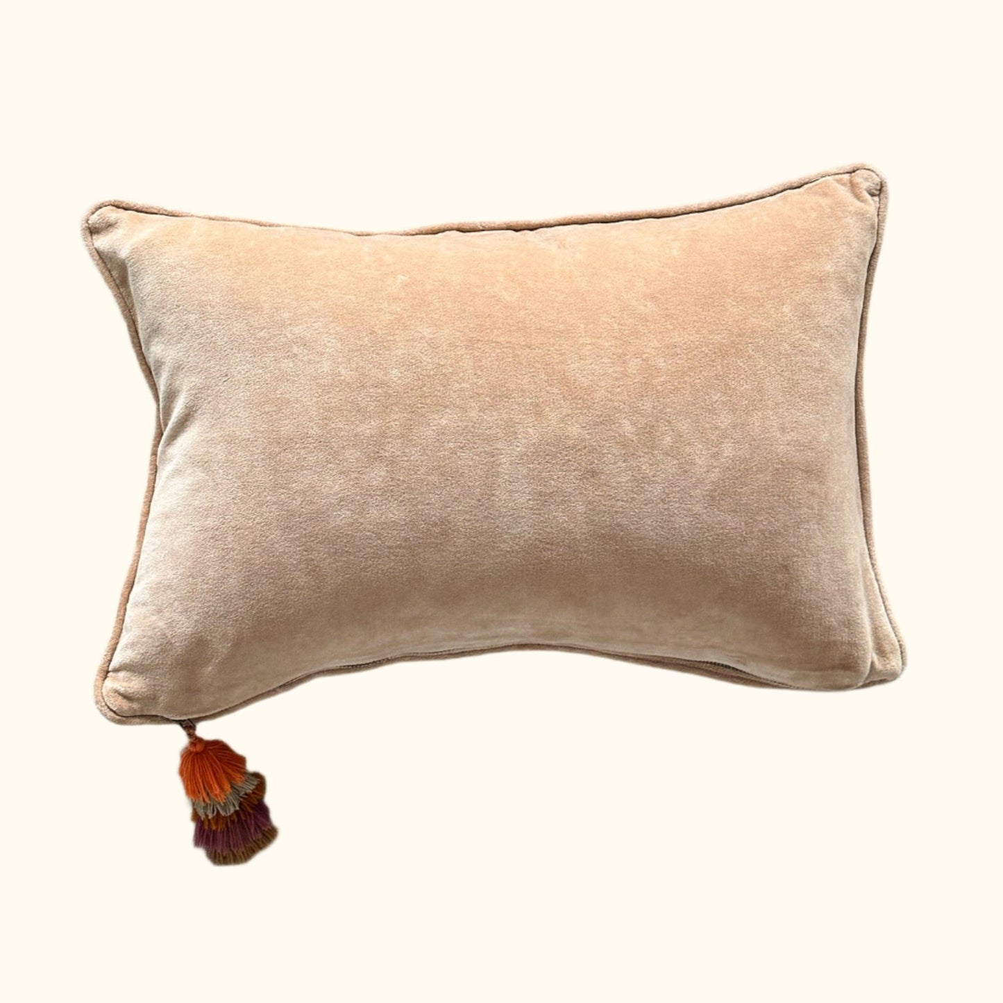 Antique Crewel Embroidery Pillow - 13x20 - England - 352b