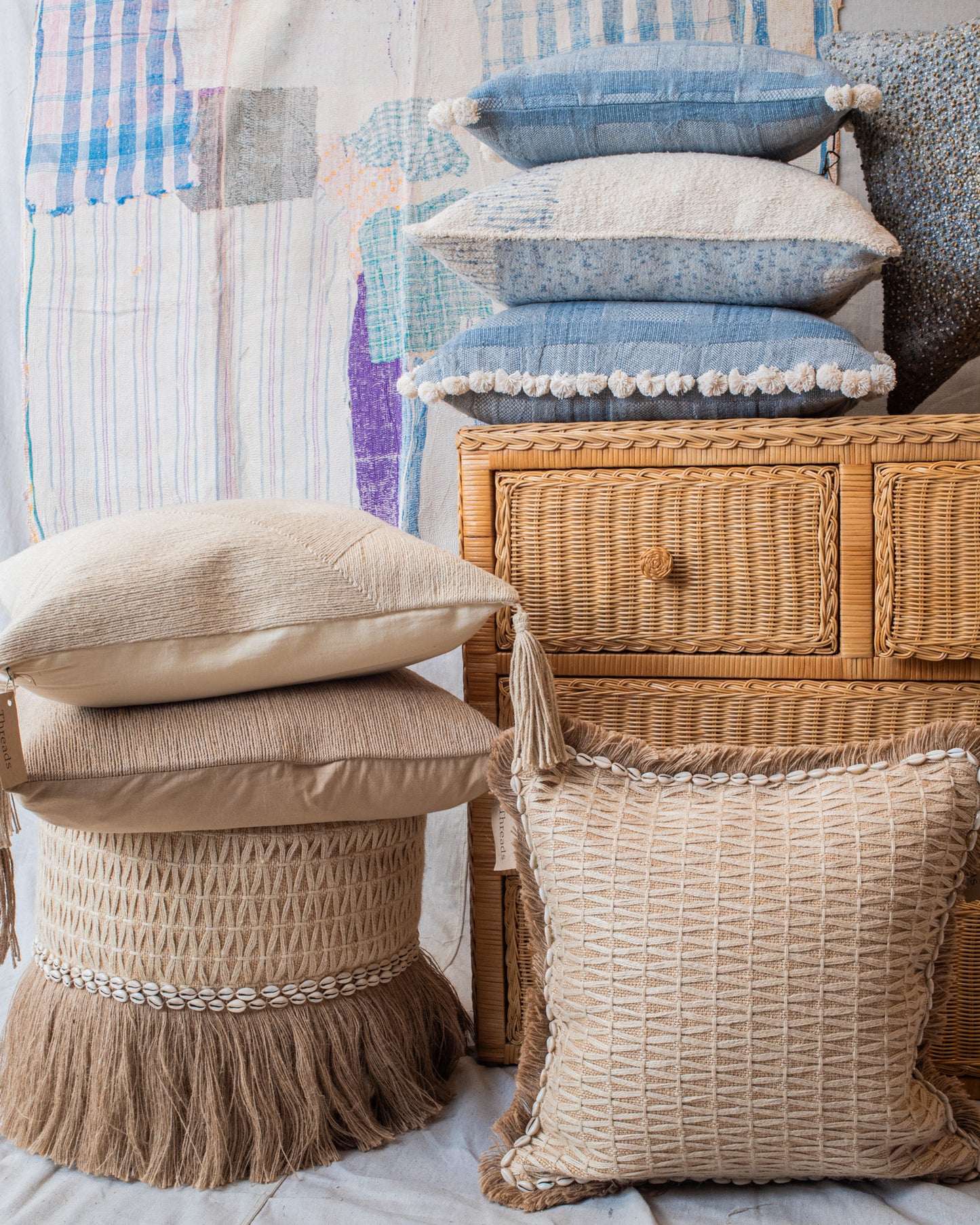 Jute Weave-20x20-Cover + Insert