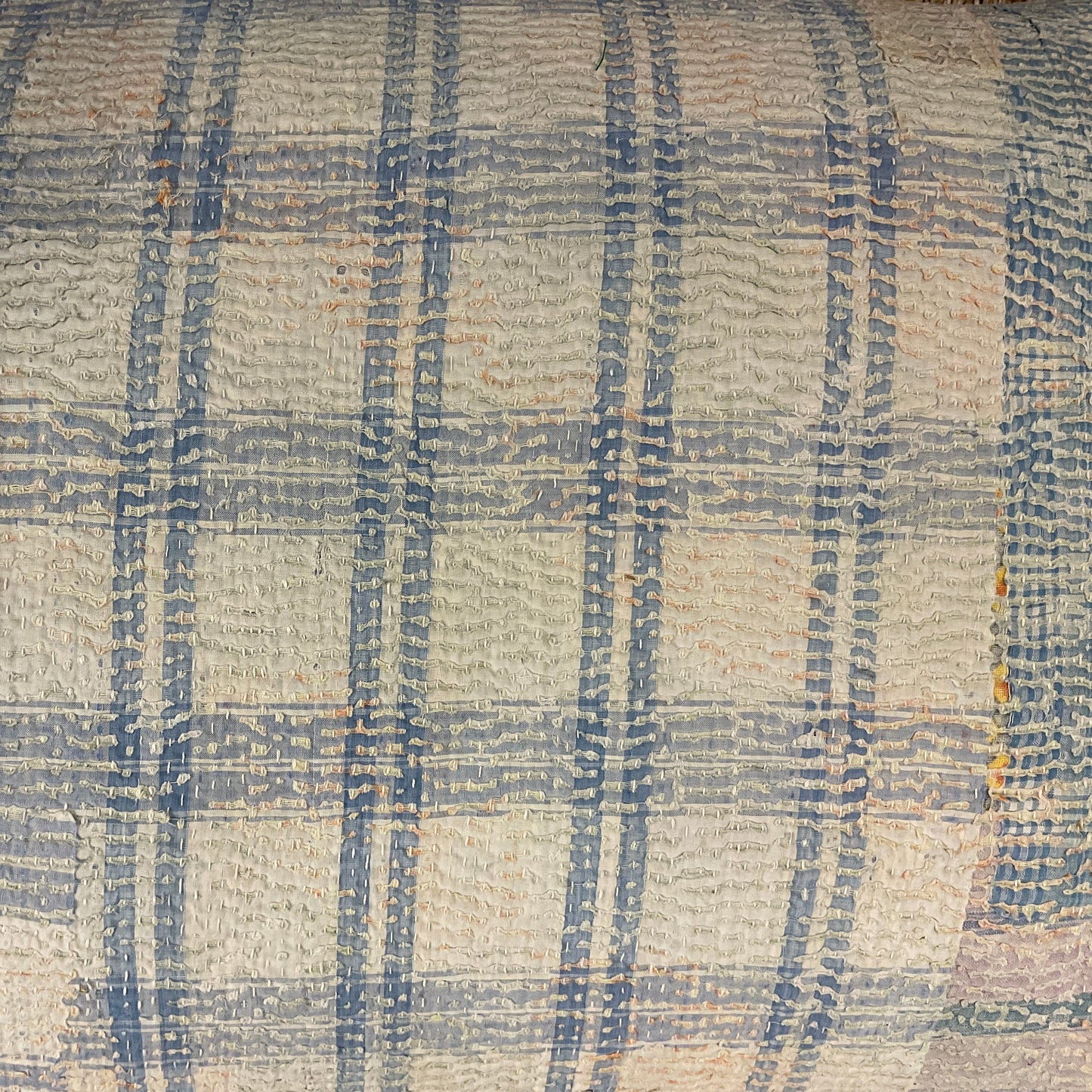 Vintage Kantha Pillow - 16" x 24" - India - 541a