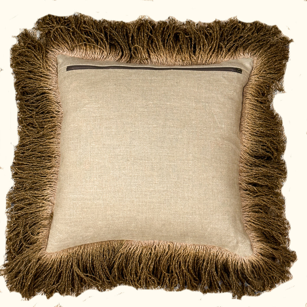 NEW-Jute Fringe Bronze-20x20-Pillow