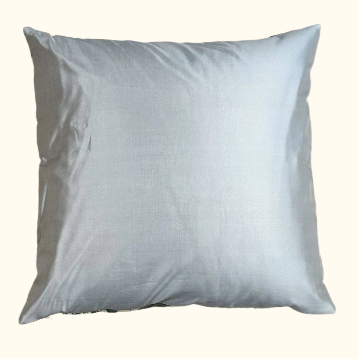 Antique Silk Damask Pillow - 20" x 20" - 323a