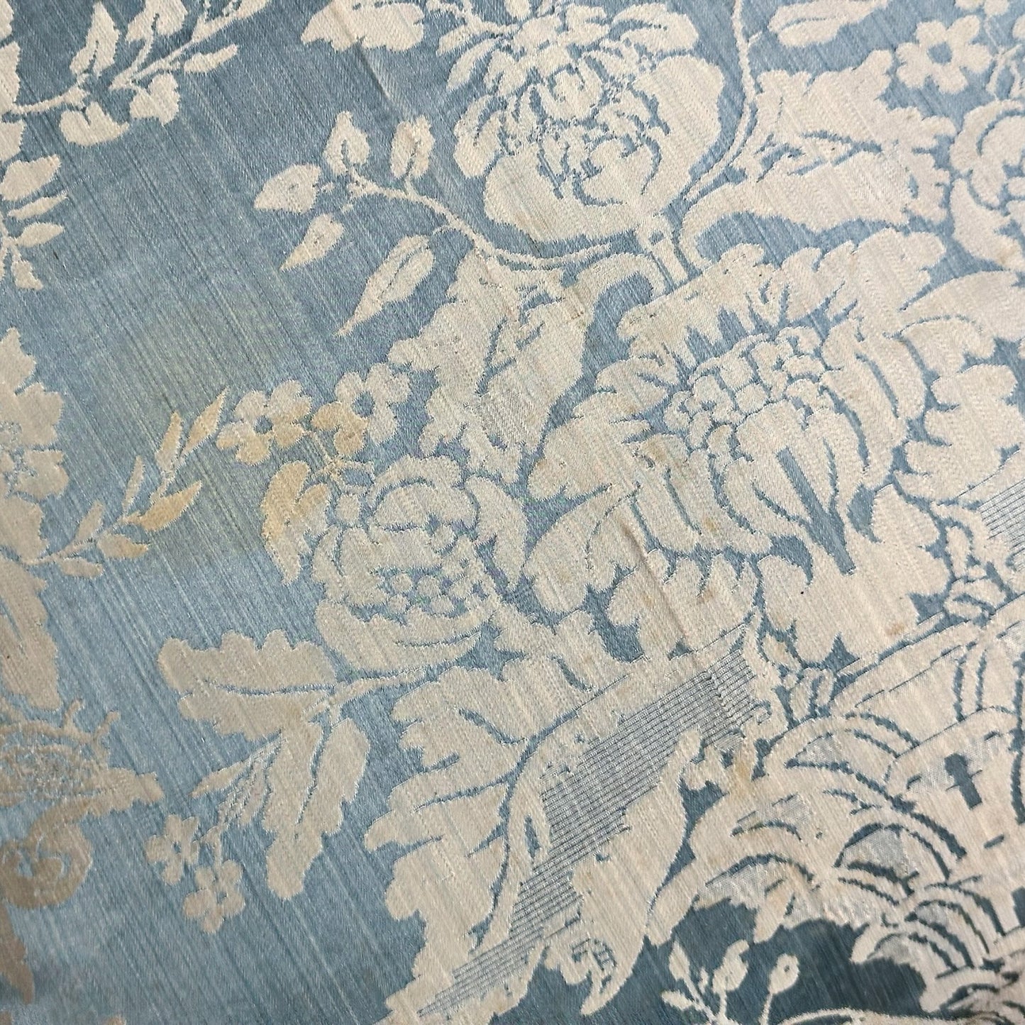 Antique Silk Damask Pillow - 20" x 20" - 323a