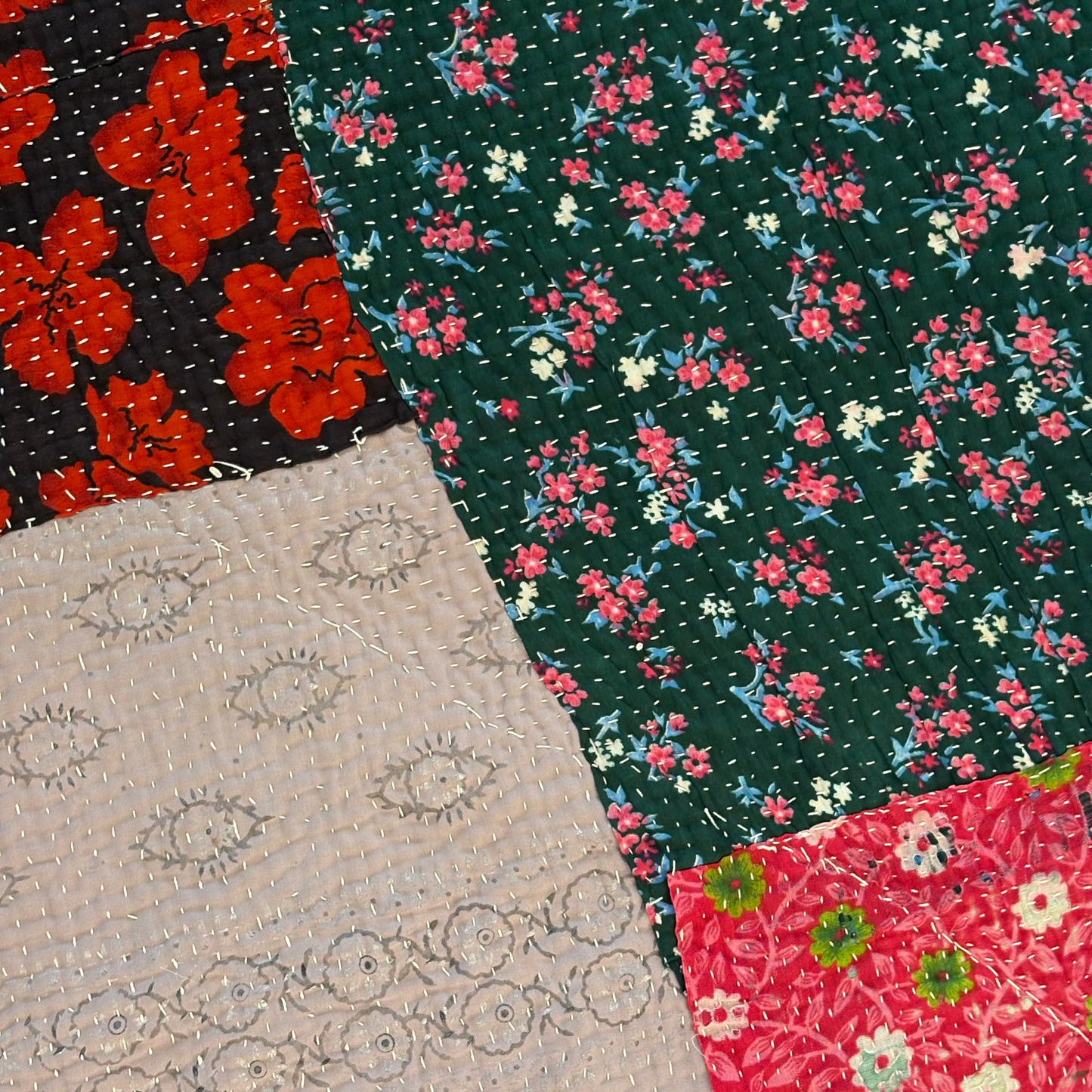 Vintage Kantha Quilt