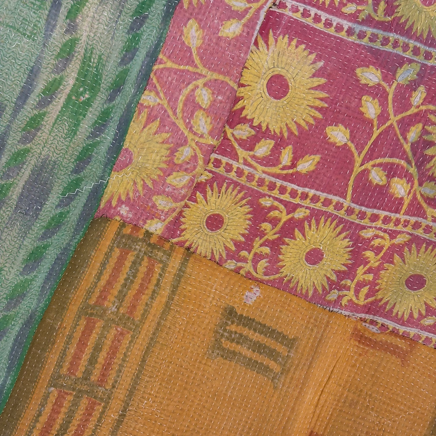 Vintage Kantha Quilt