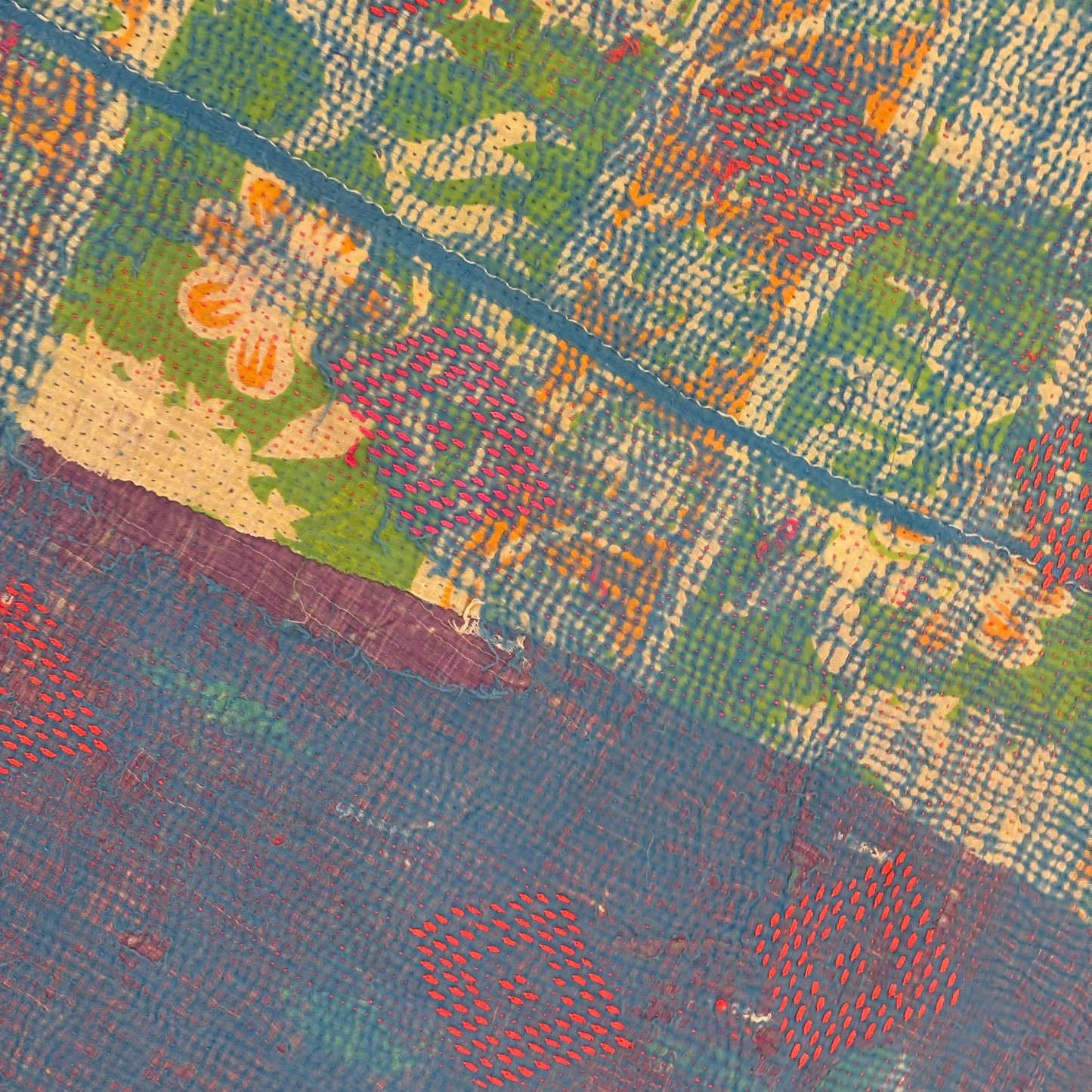 Vintage Kantha Quilt