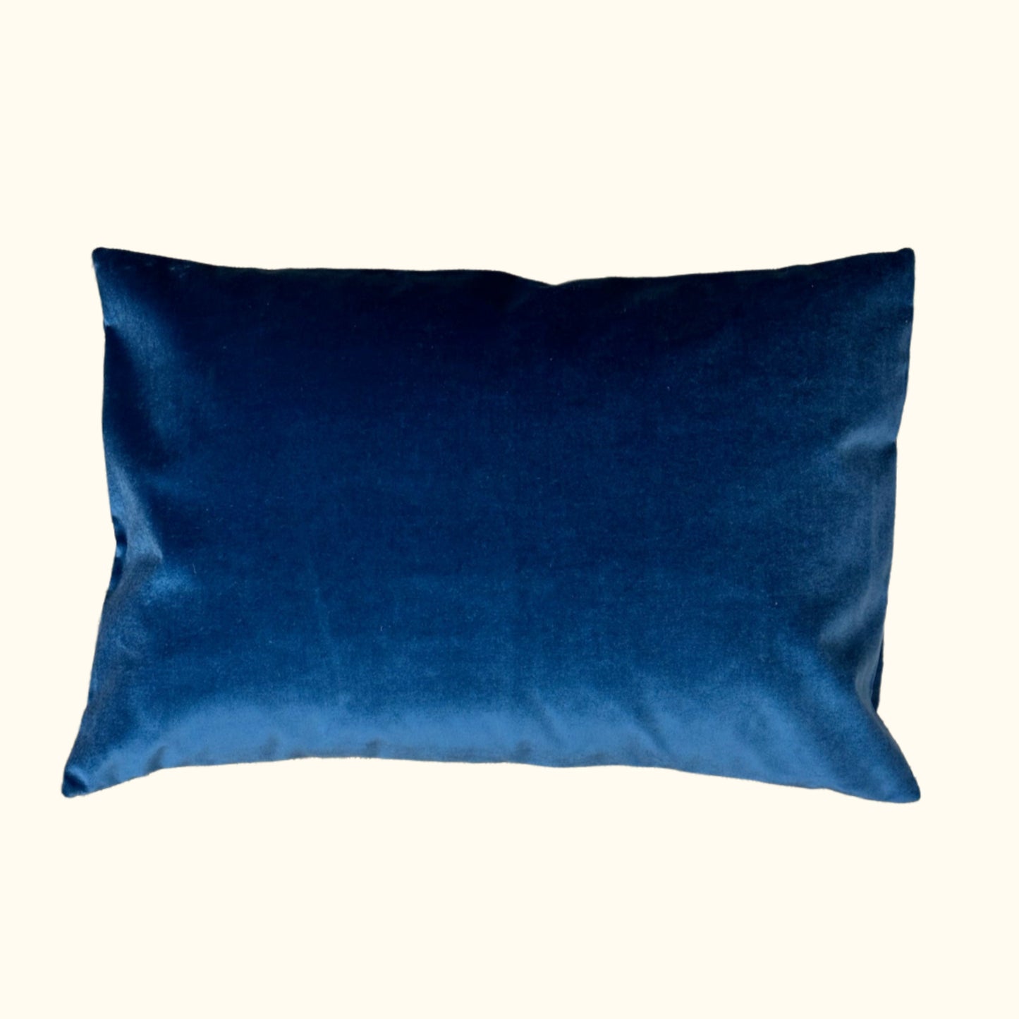 1970's Cotton Floral Pillow - 16" x 24" - USA - 413b
