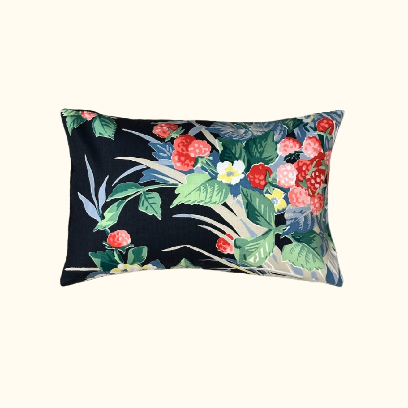 Vintage Cotton Kandell Chintz Pillow - 11" x 17" - USA - 438c