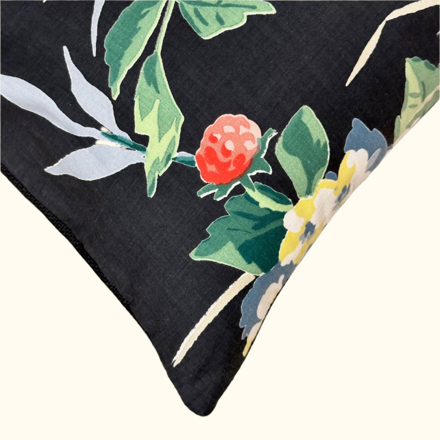 Vintage Cotton Kandell Chintz Pillow - 11" x 17" - USA - 438c