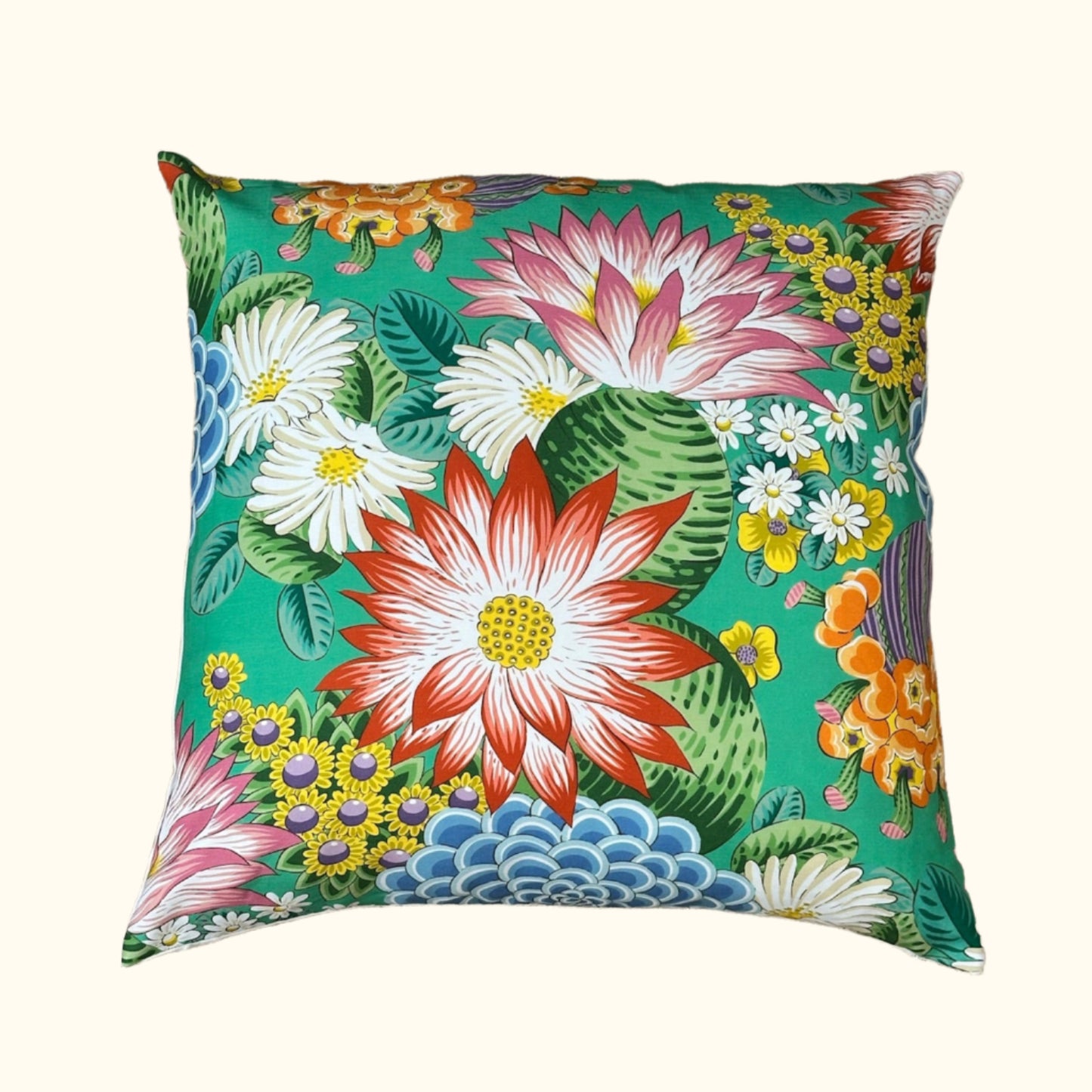 Clarence House 23 Color Floral Pillow - 22" x 22" - USA - 412a