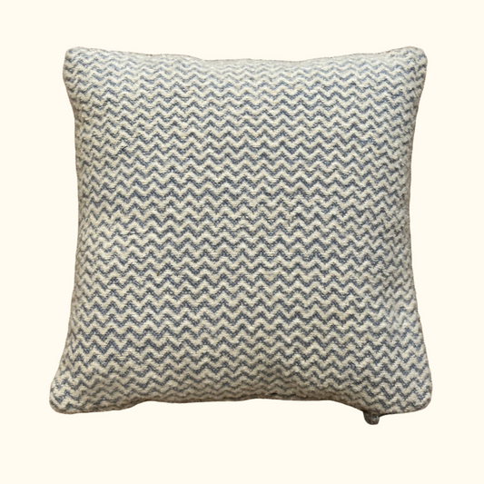 Chevron—22x22—Azure Pillow