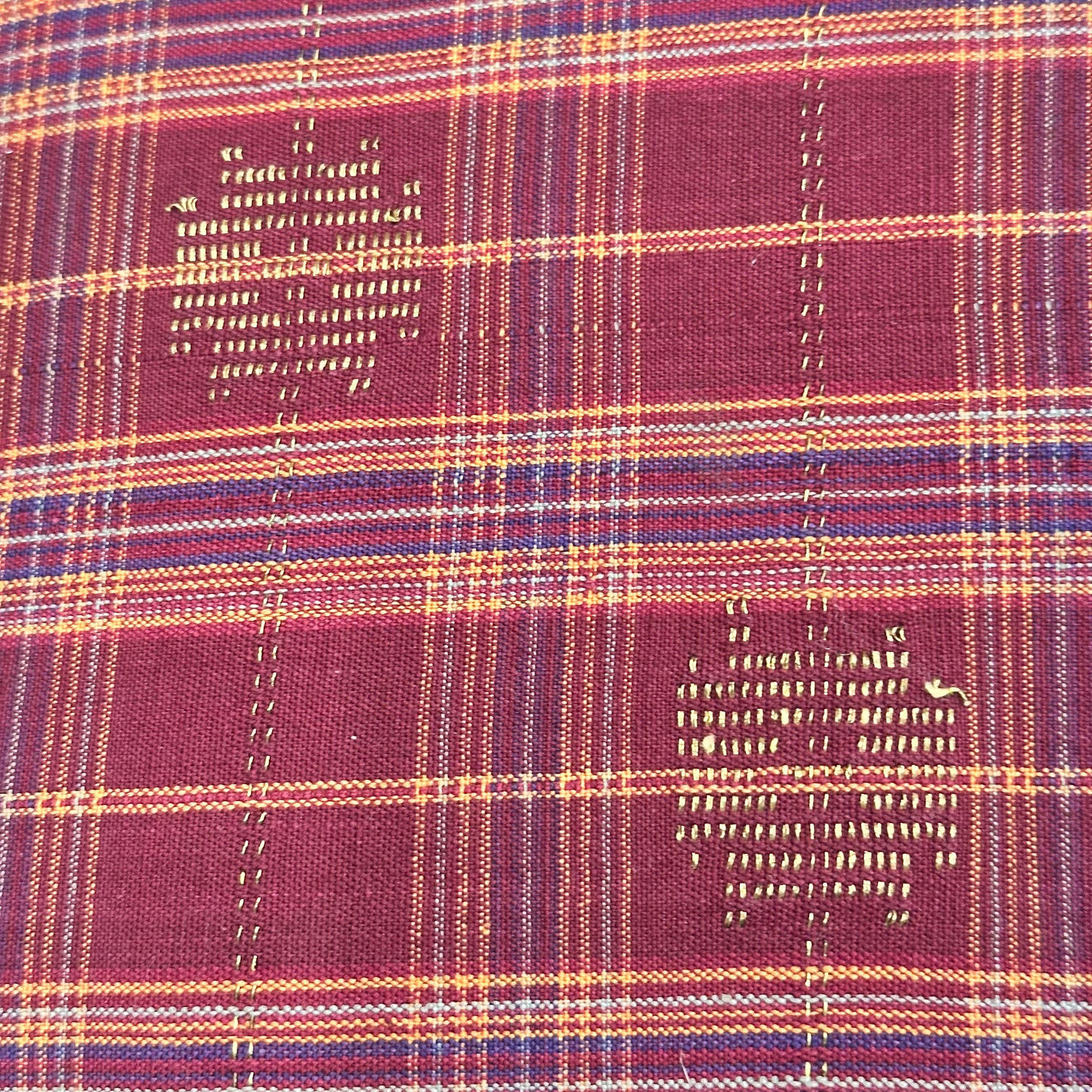 Vintage Dobby Weave with Metallic Detail Pillow - 20" x 20" - India - 568a