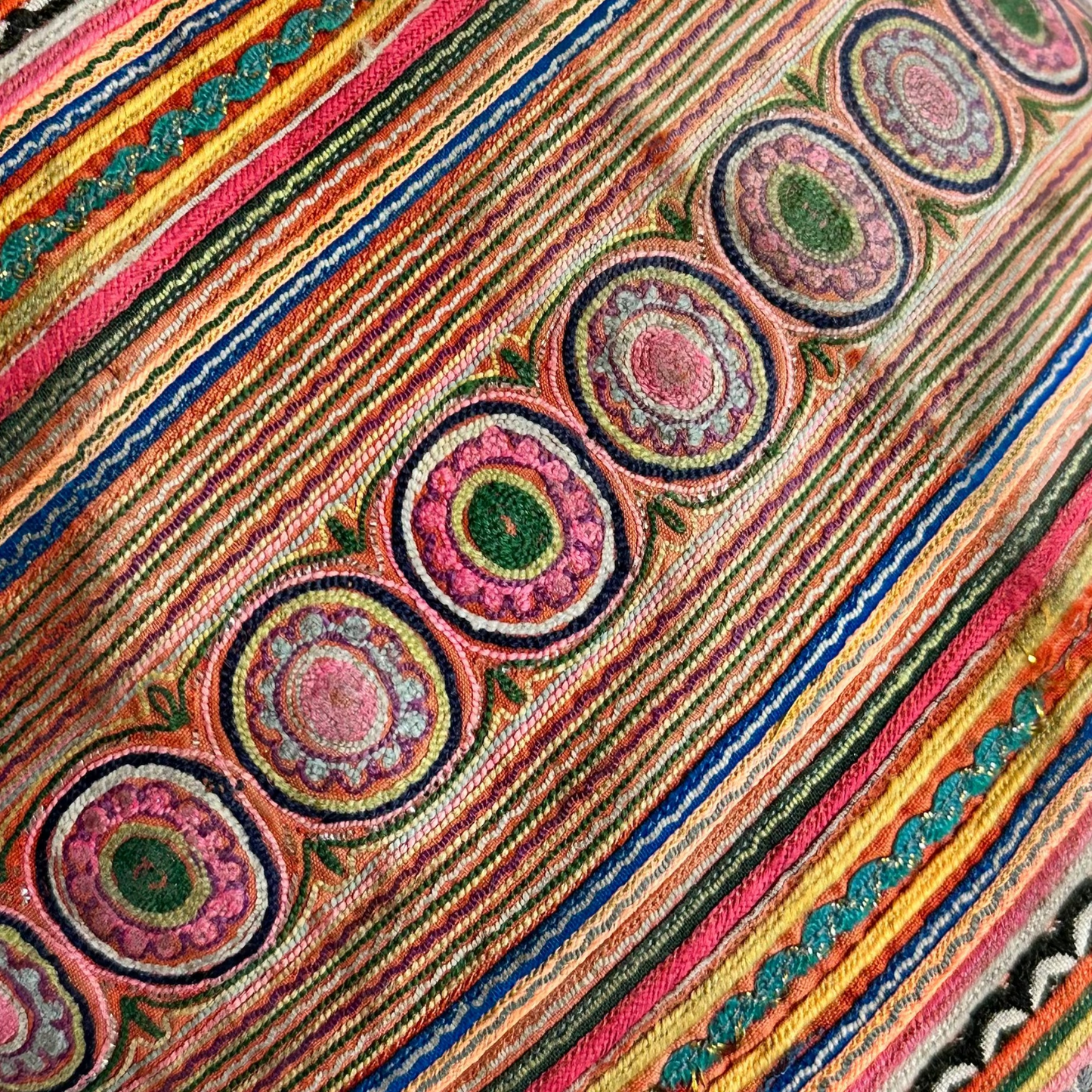Hmong Tribal Costume Adornment Pillow - 9" x 16" - 517