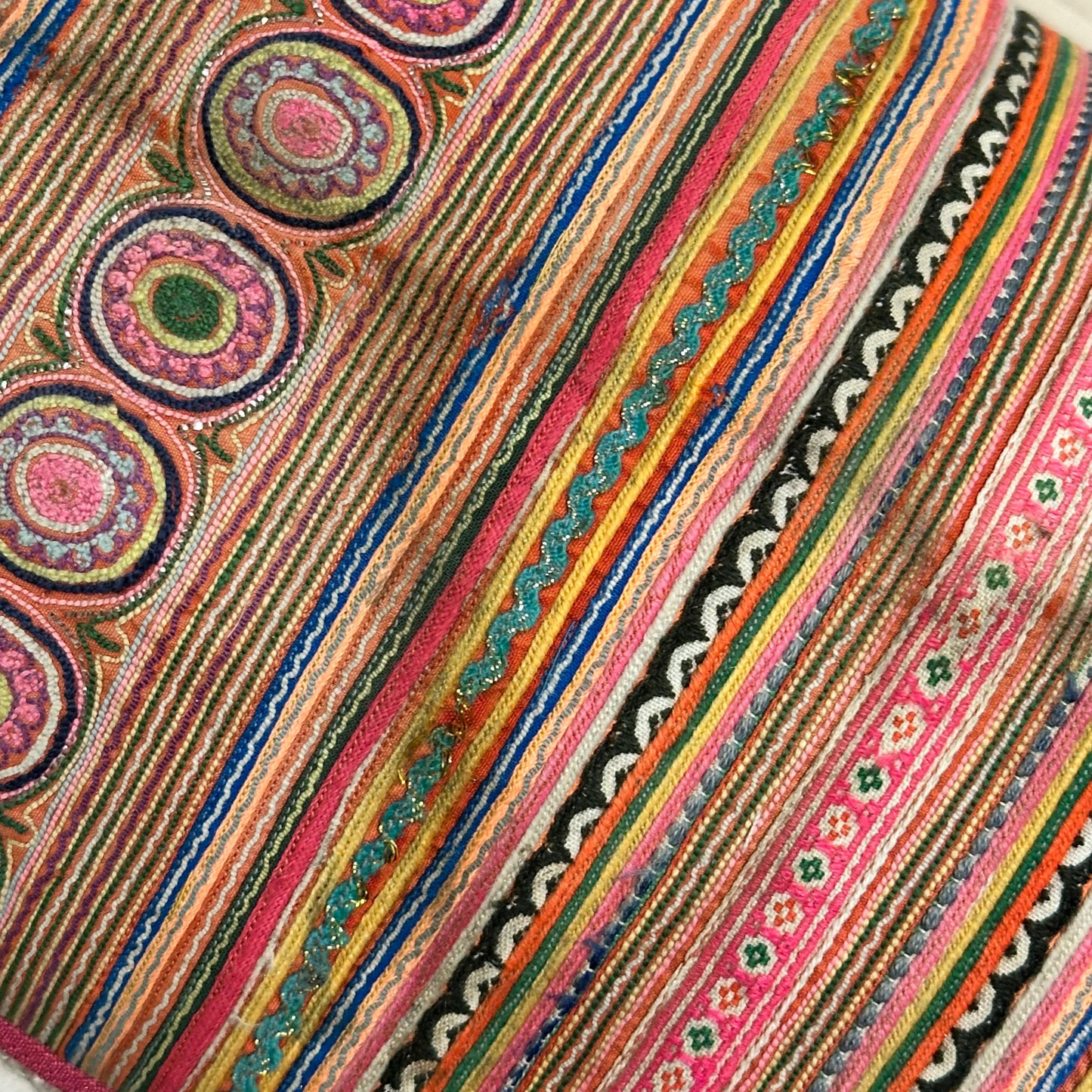 Hmong Tribal Costume Adornment Pillow - 9" x 16" - 518