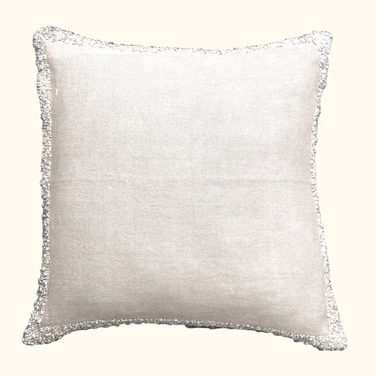 Serafina-22x22-Ivory Pillow