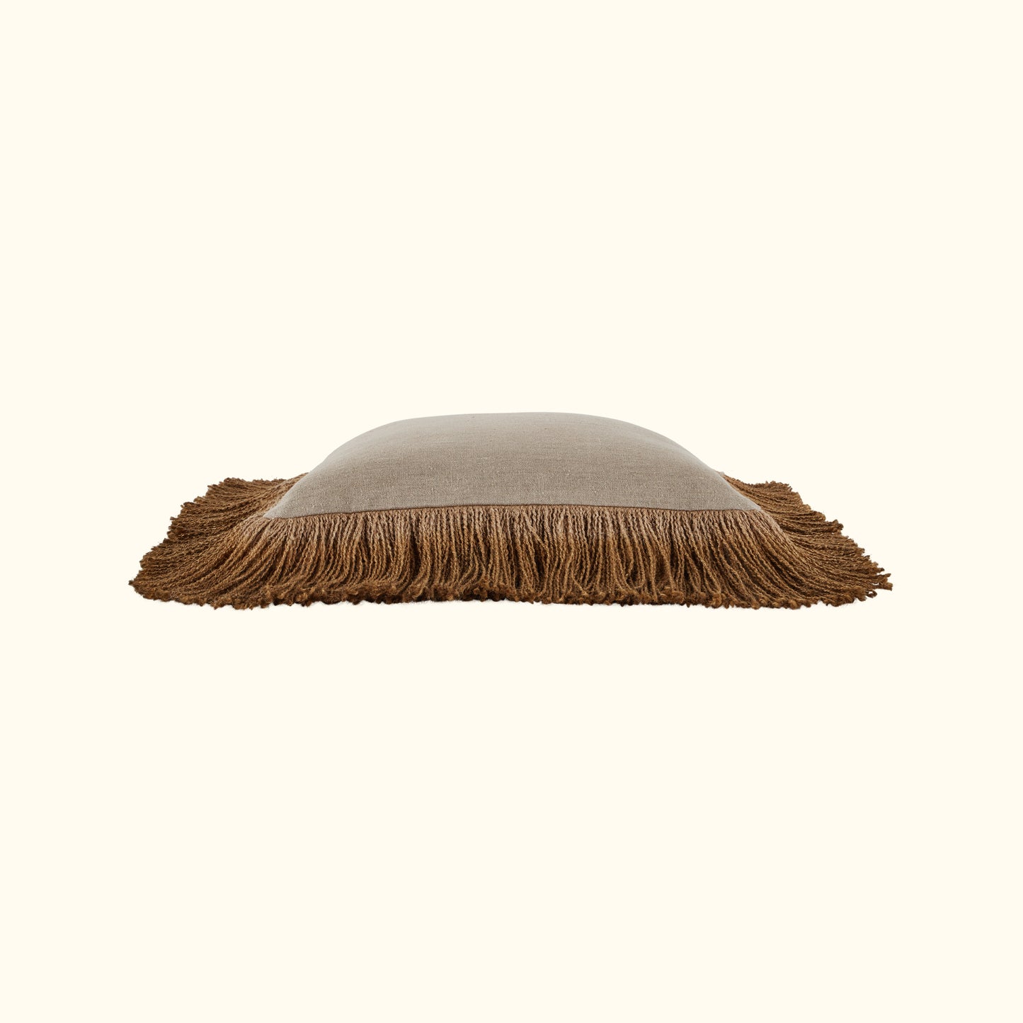 Jute Fringe Bronze-20x20-Cover + Insert