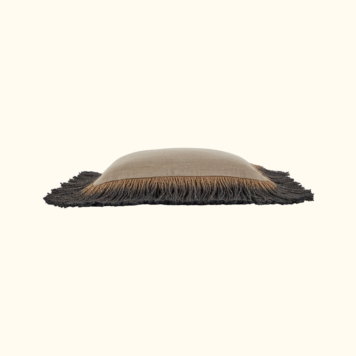 Jute Fringe Carbon-20x20-Cover + Insert