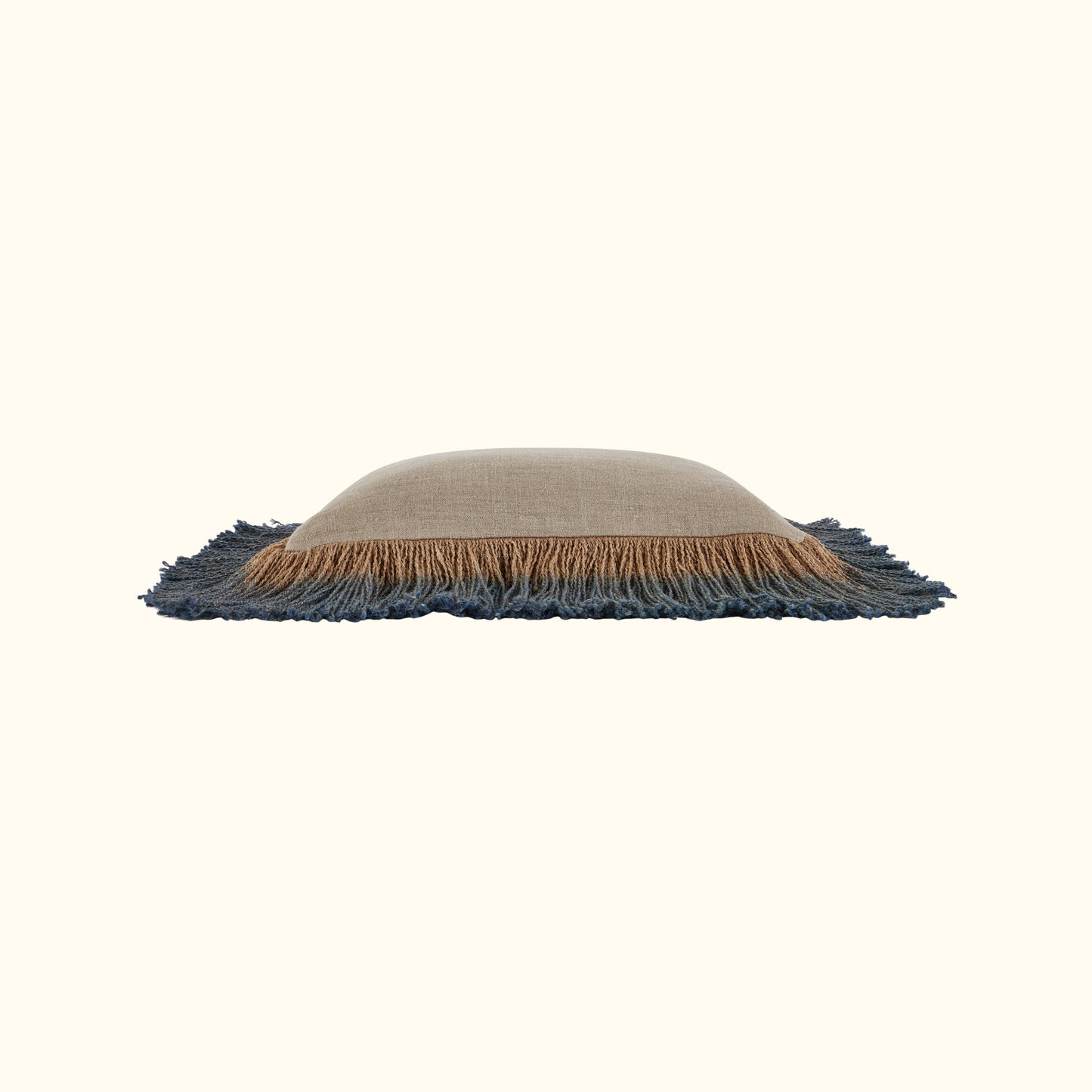 Jute Fringe Lapis-20X20-Cover + Insert