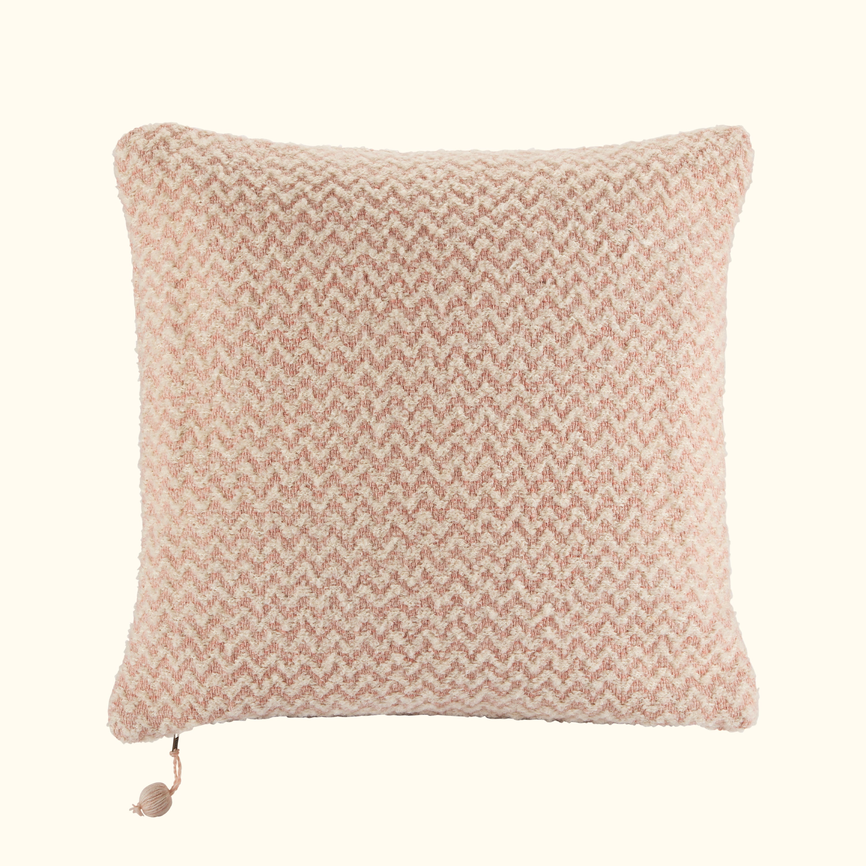 Chevron-22x22-Blush-Cover + Insert – Threads Soft Goods