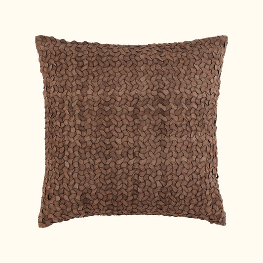 NEW Brown Suede Weave-22x22-Cover + Insert