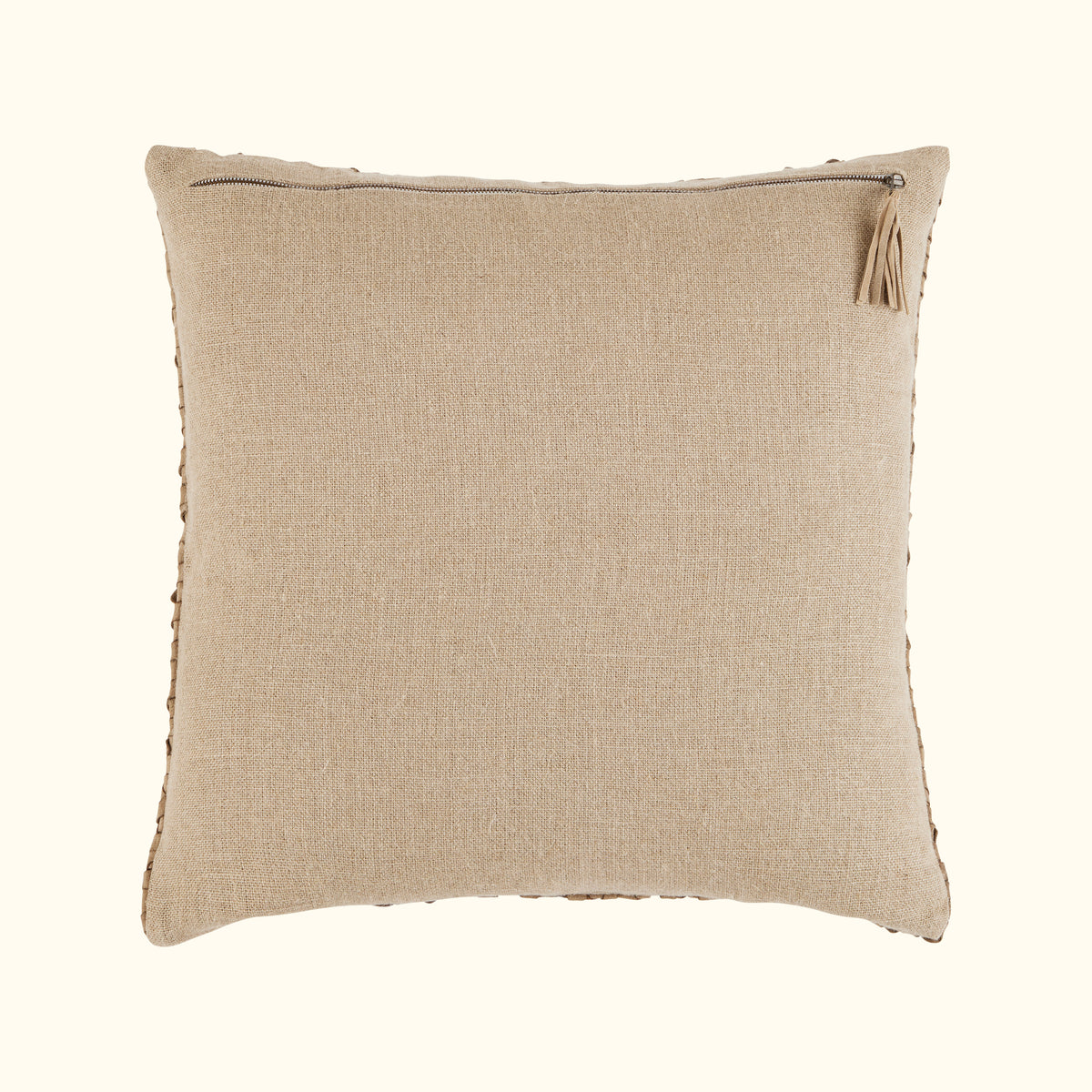 NEW Taupe Suede Weave-22x22-Cover + Insert