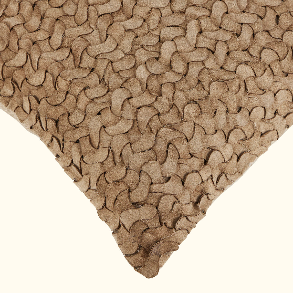 NEW Taupe Suede Weave-22x22-Cover + Insert