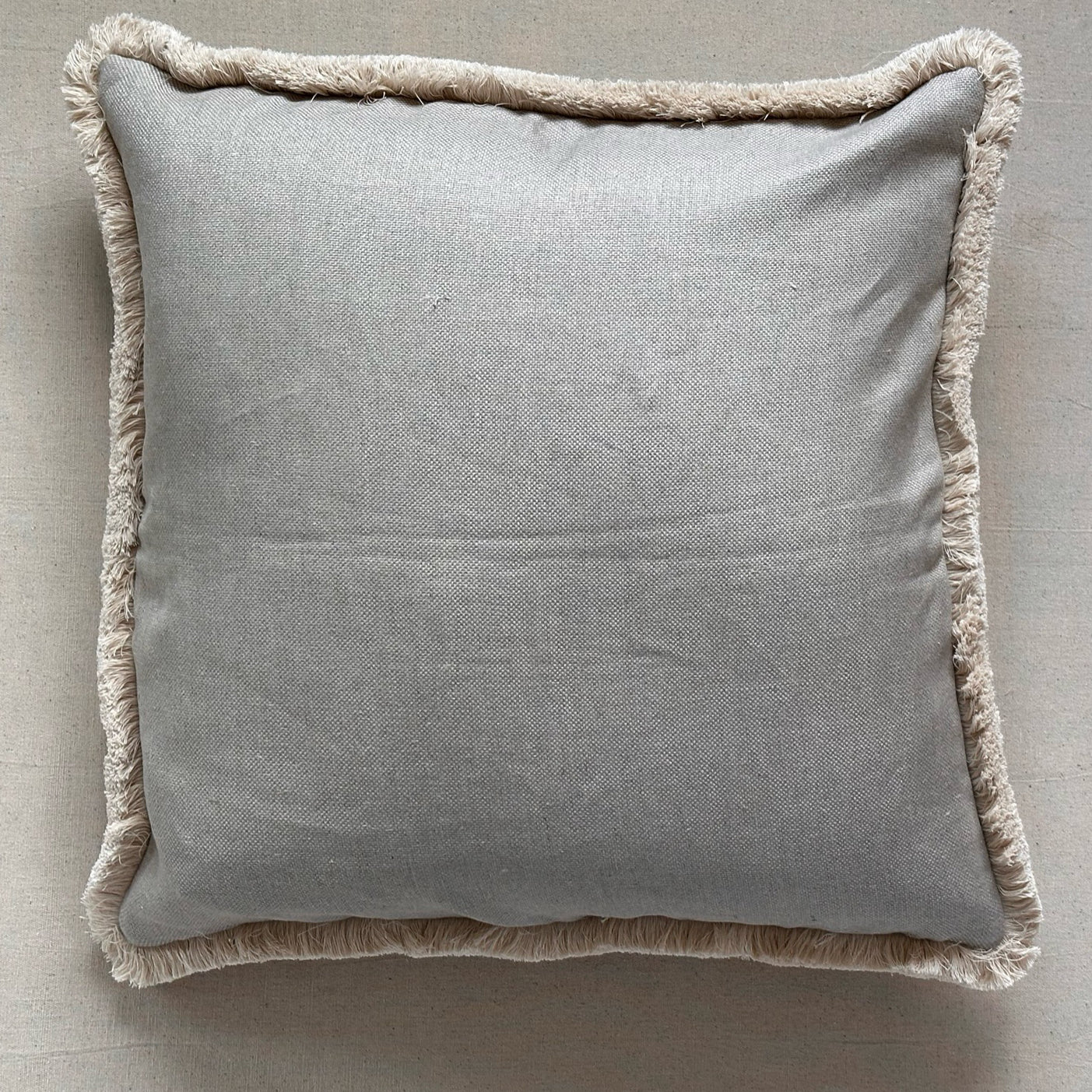 Woven Cotton Check Pillow - 24" x 24" - India - 103c