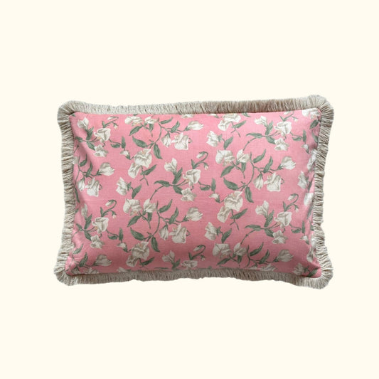 Vintage Floral Print Pillow - 16" x 24" - USA - 110a