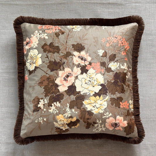 Floral Chintz c.1960's Pillow - 20" x 20" - USA - 116b4